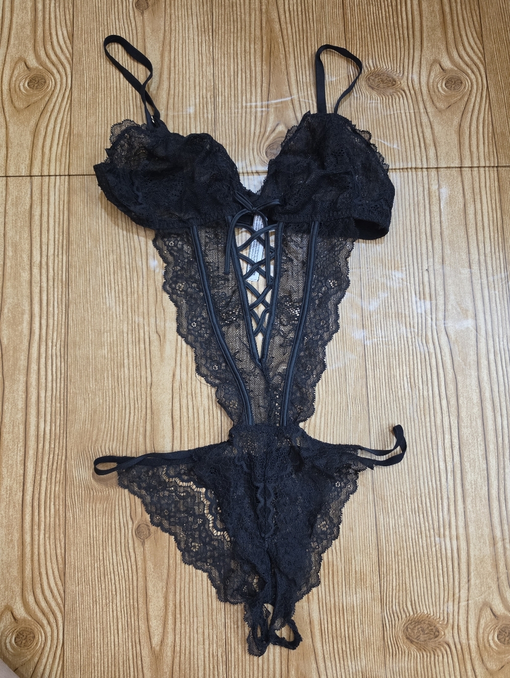 Victoria Secret Lingerie Teddy One Piece Bodysuit Size Large